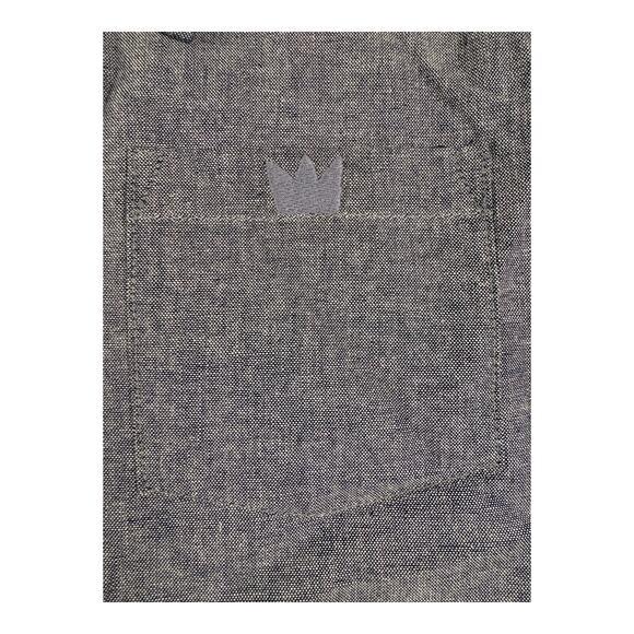 EPK Boys’ Pearl Snap Long Sleeve Button-Up Dress Shirt - Size 12 - Gray‎  NWT - Picture 10 of 11